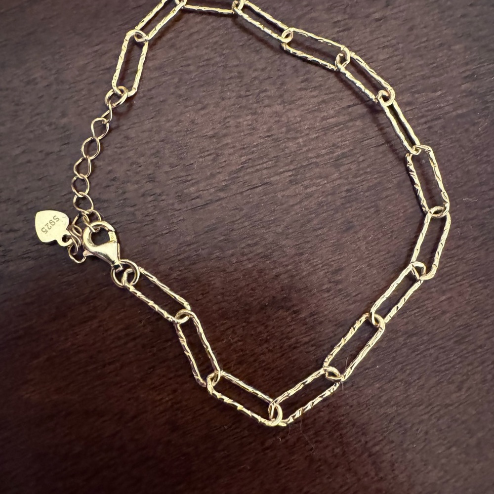 Elegant Gold Plated Chain Bracelet